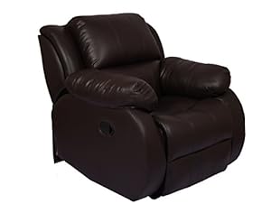 The Couch Cell Multi-ply Hazel Recliner Leatherette, Brown