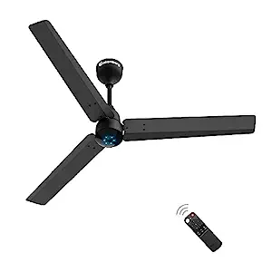 atomberg Renesa 1200mm BLDC Motor 5 Star Rated Sleek Ceiling Fans with Remote | Upto 65% Energy Saving | 2+1 Year Warranty (Midnight Black) | Winner of National Energy Conservation Awards (2022)