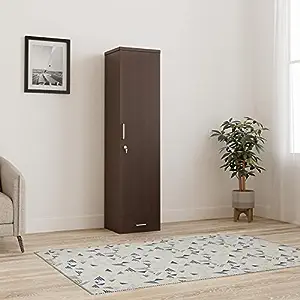 Amazon Brand – Solimo Donkton Engineered Wood Wardrobe, Acacia Dark, 1 Door