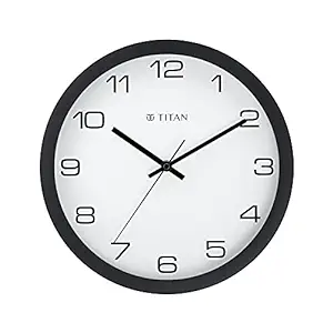 Titan Contemporary Wall Clock with Silent Sweep Technology – 30 cm x 30 cm (Medium)(Plastic)