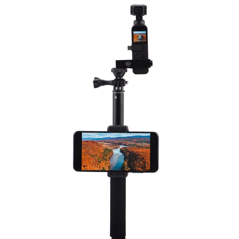 Generic Extendable Selfie Stick with Gimbal Holder Accessories Part for DJI Osmo Pocket 3-Axis Stabilized Handheld Camera