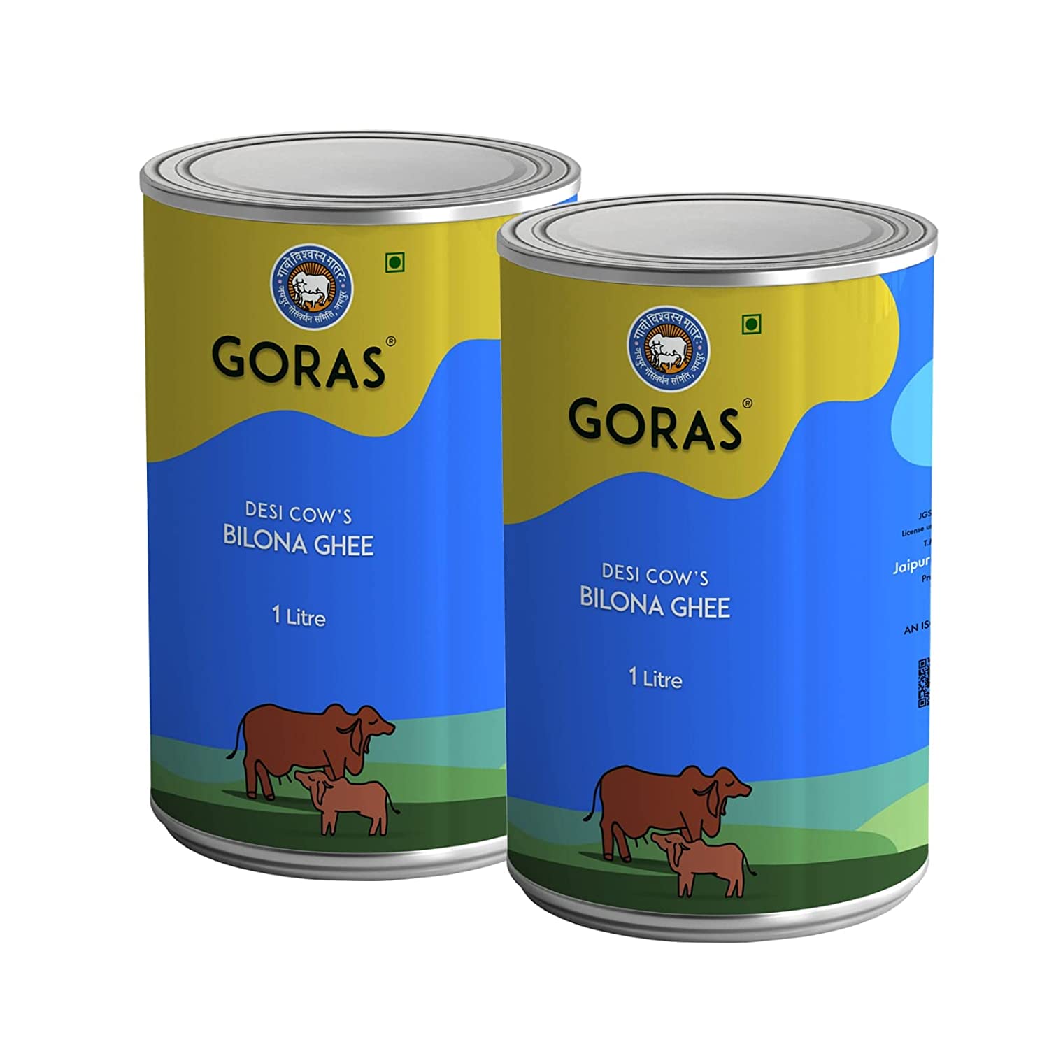 Goras Desi Cow’s Bilona Ghee | 2 Litre | 100% Authentic Ghee with Rich Aroma